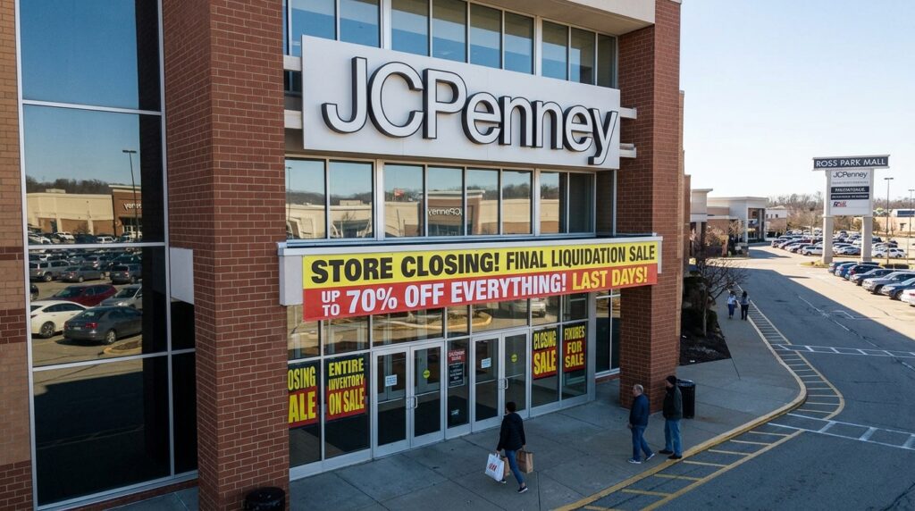 jcpenney ross park mall closure