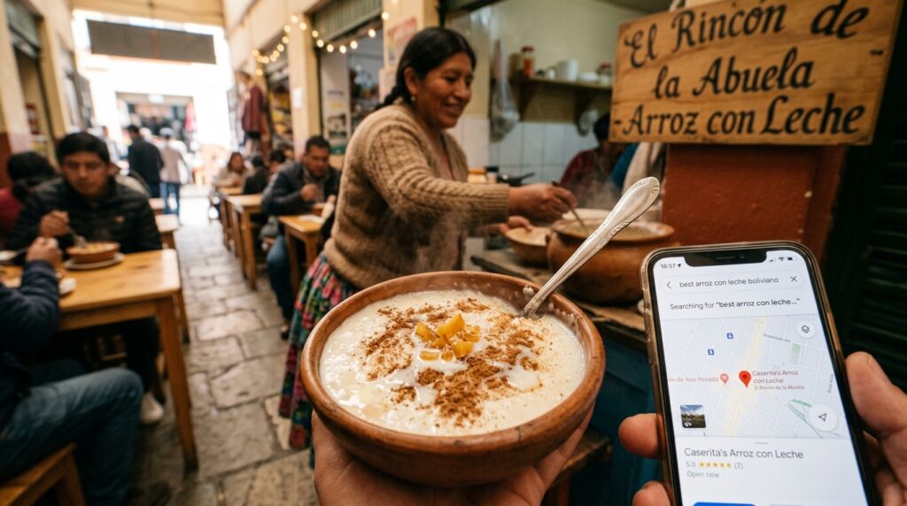 best arroz con leche boliviano near me