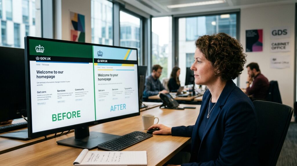 gov.uk website changes branding
